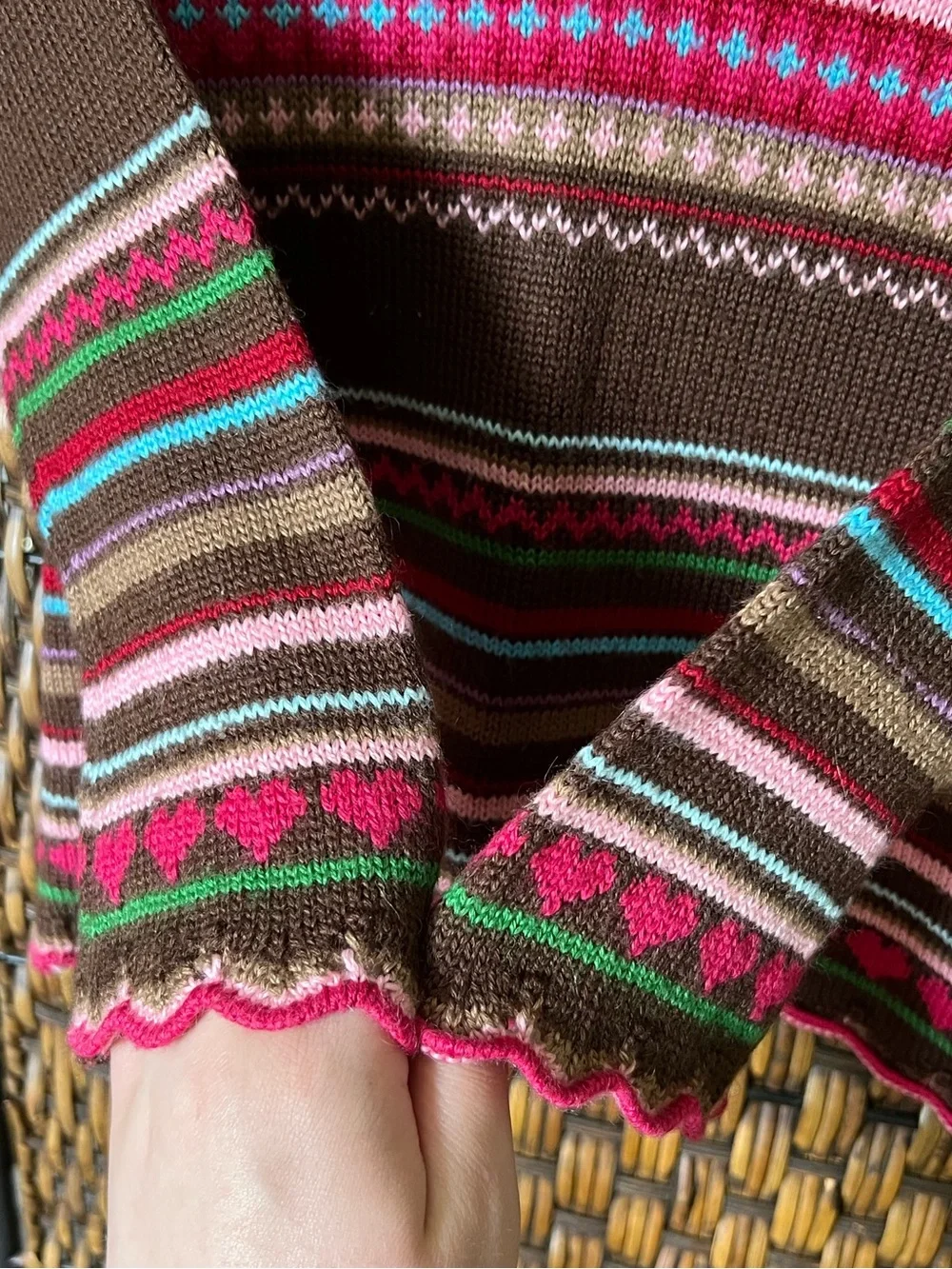 4T Gap Knit Brown Sweater Wool Blend